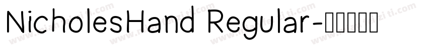 NicholesHand Regular字体转换